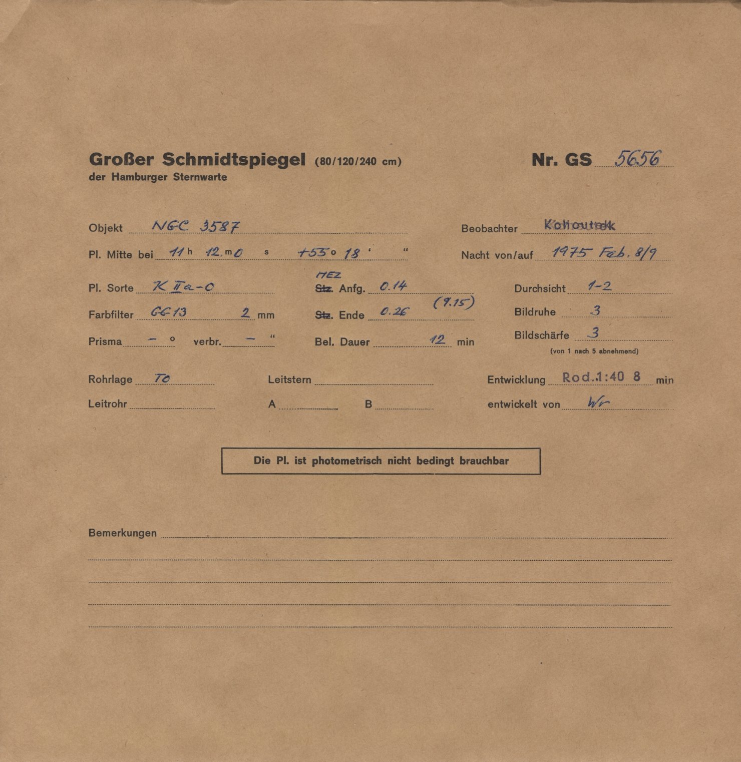 Plattenhuelle GS05656