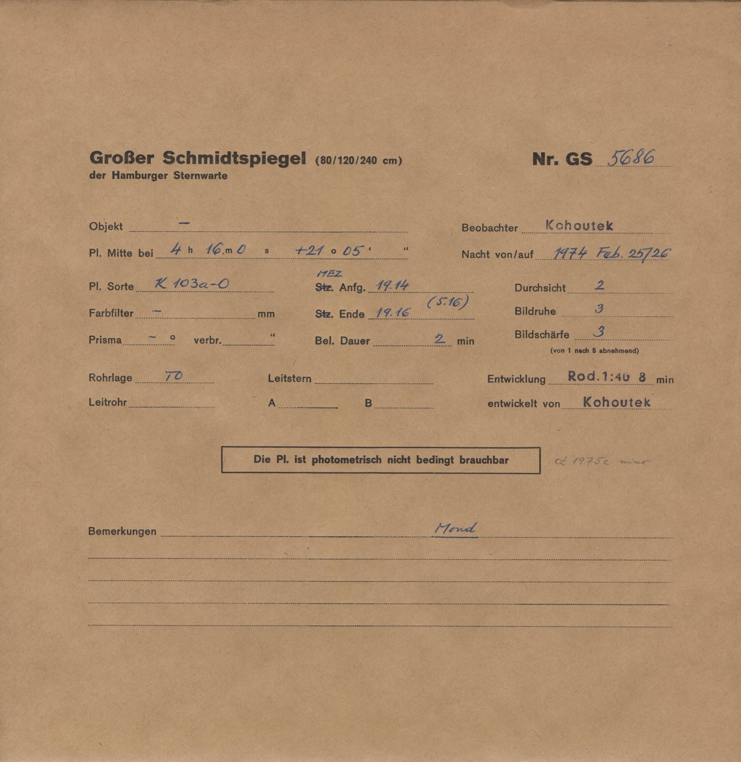 Plattenhuelle GS05686
