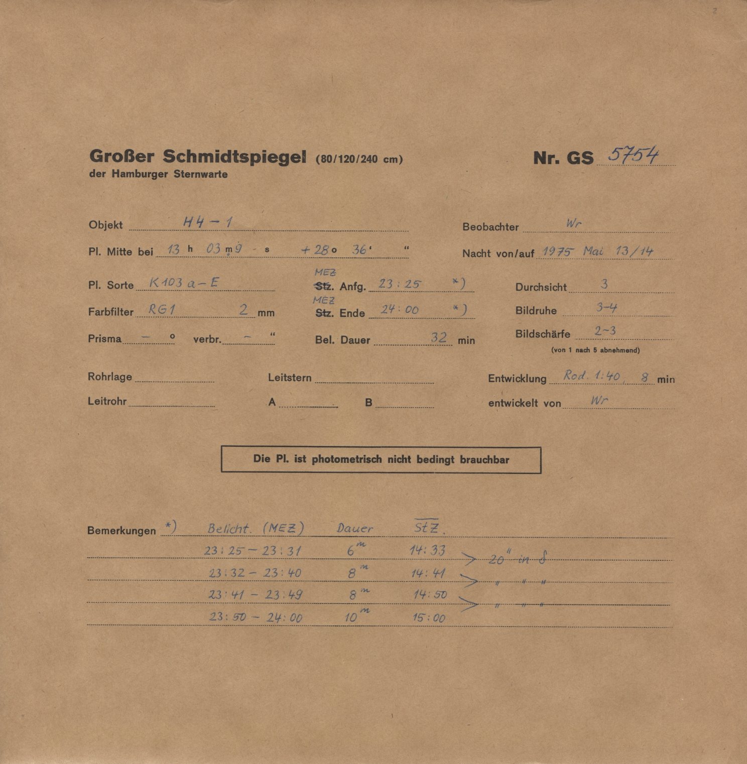 Plattenhuelle GS05754