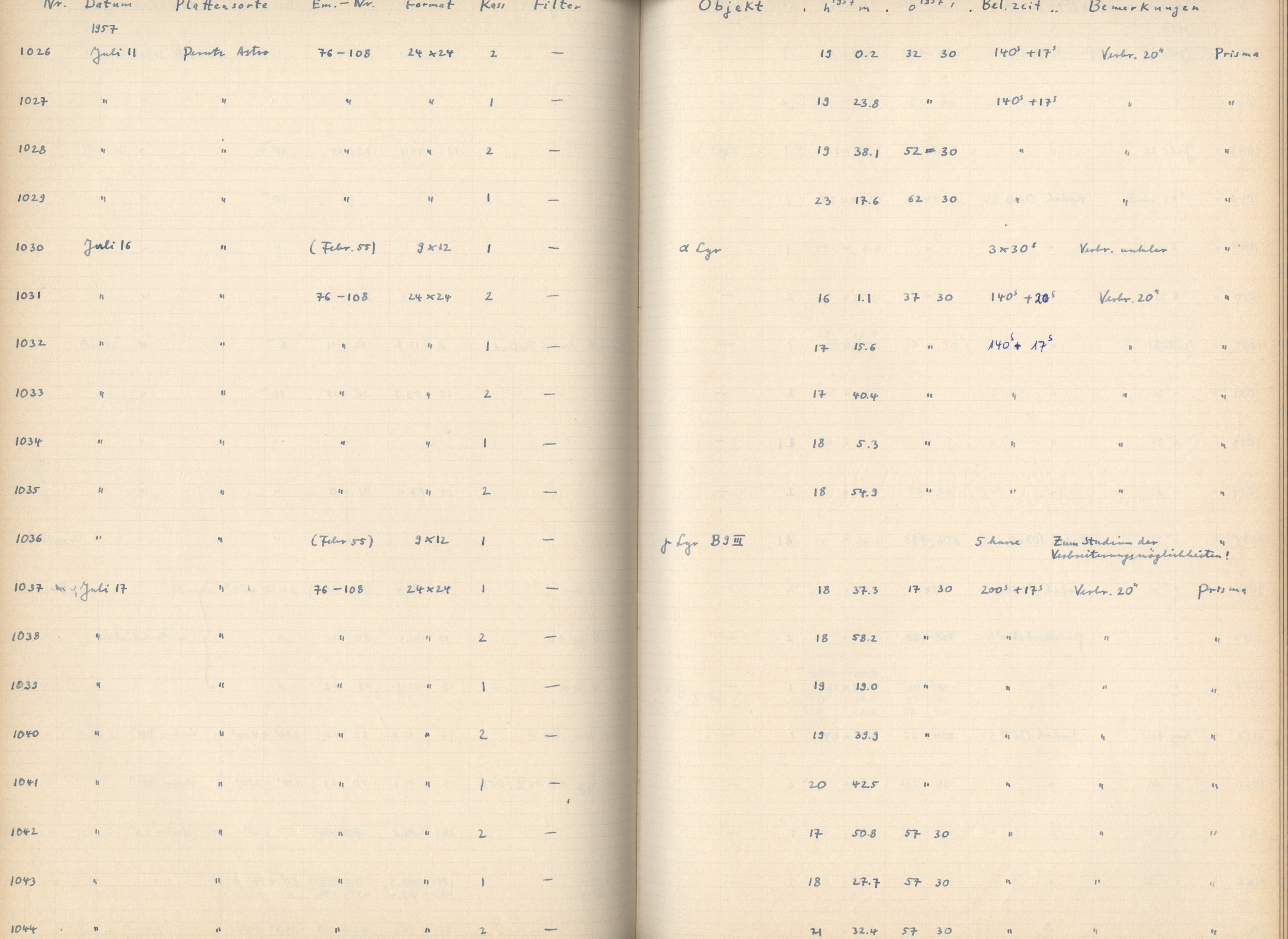 Plattenverzeichnis: ganze Seite01032