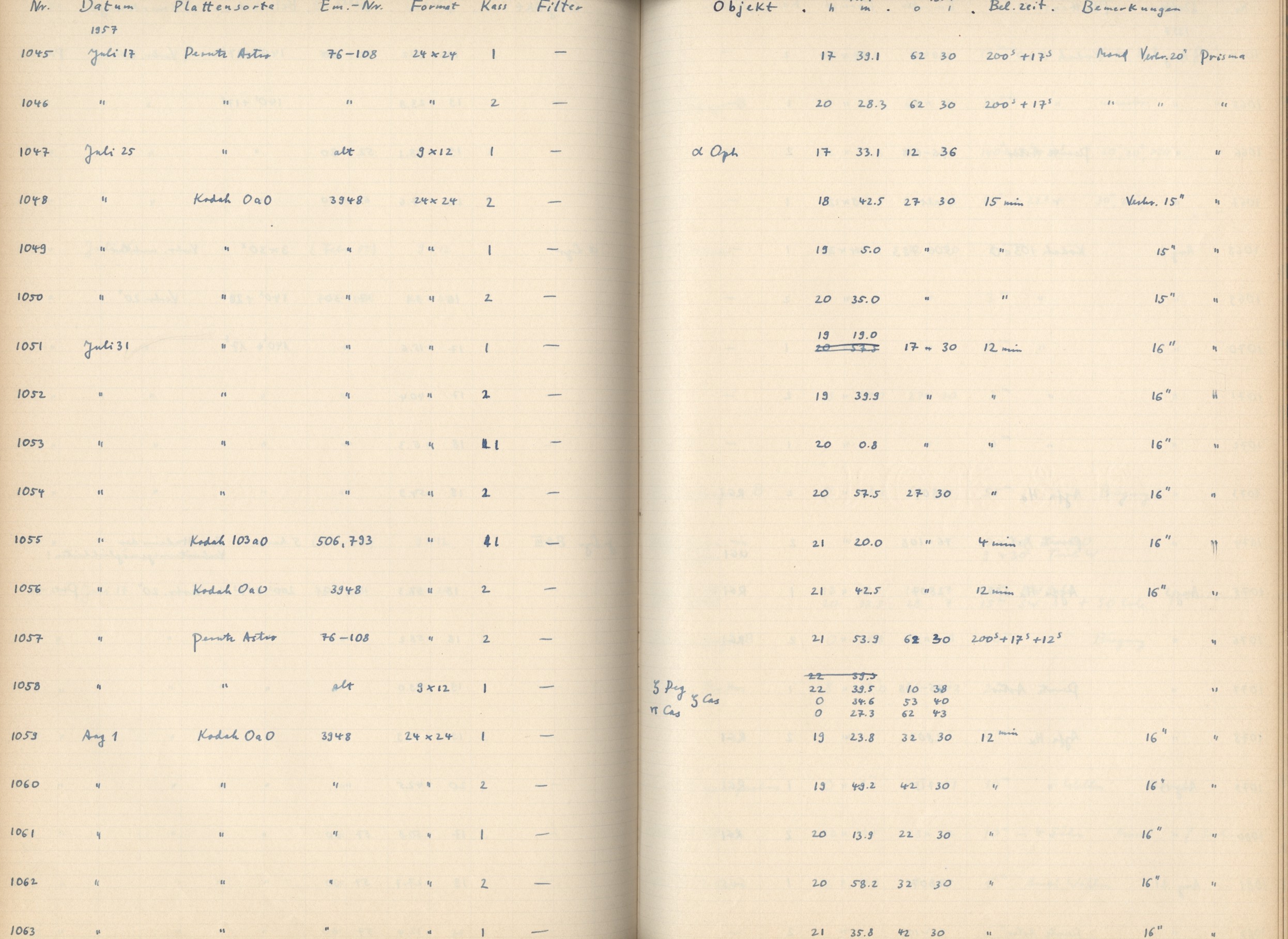 Plattenverzeichnis: ganze Seite01045