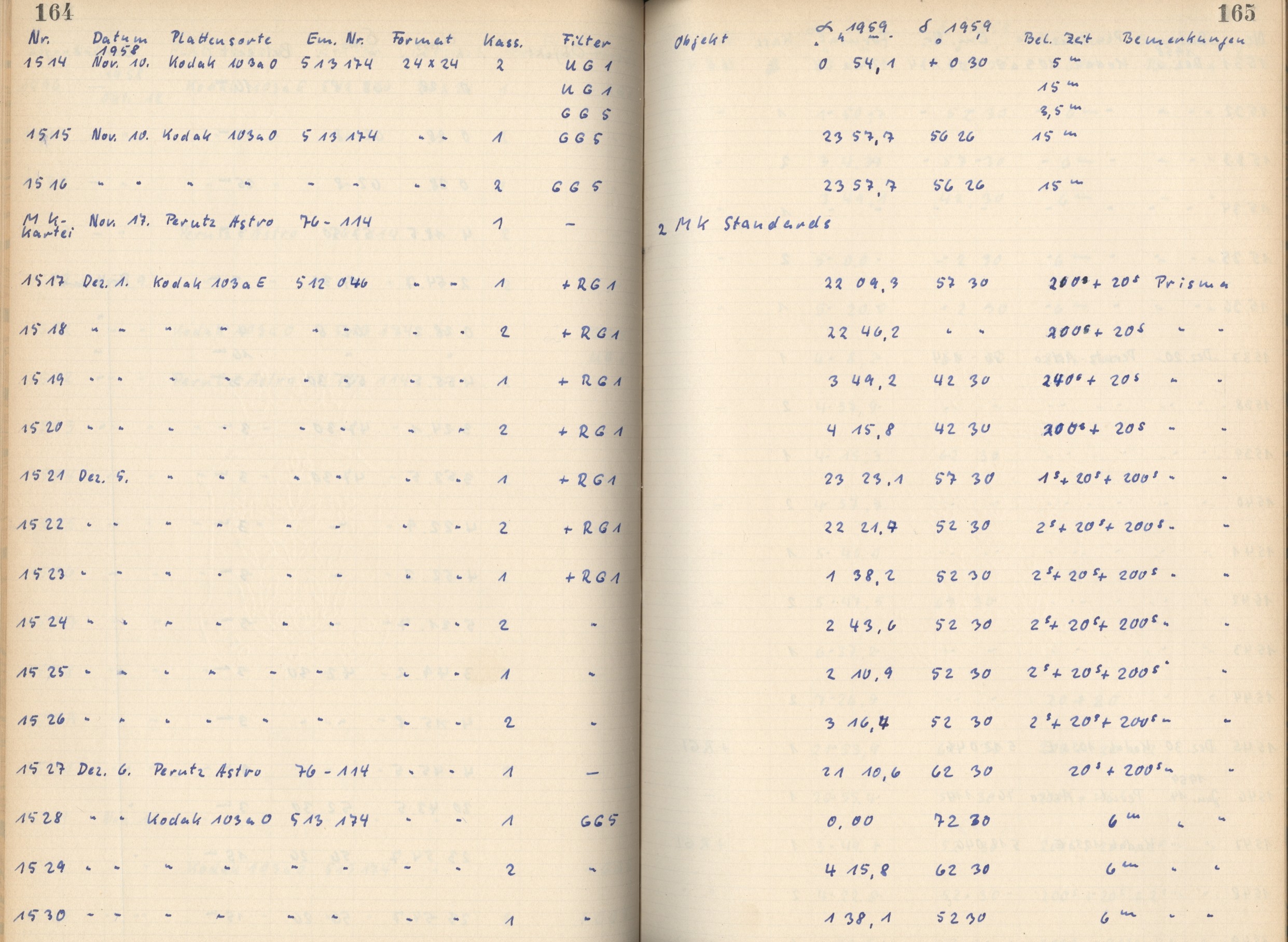 Plattenverzeichnis: ganze Seite01530