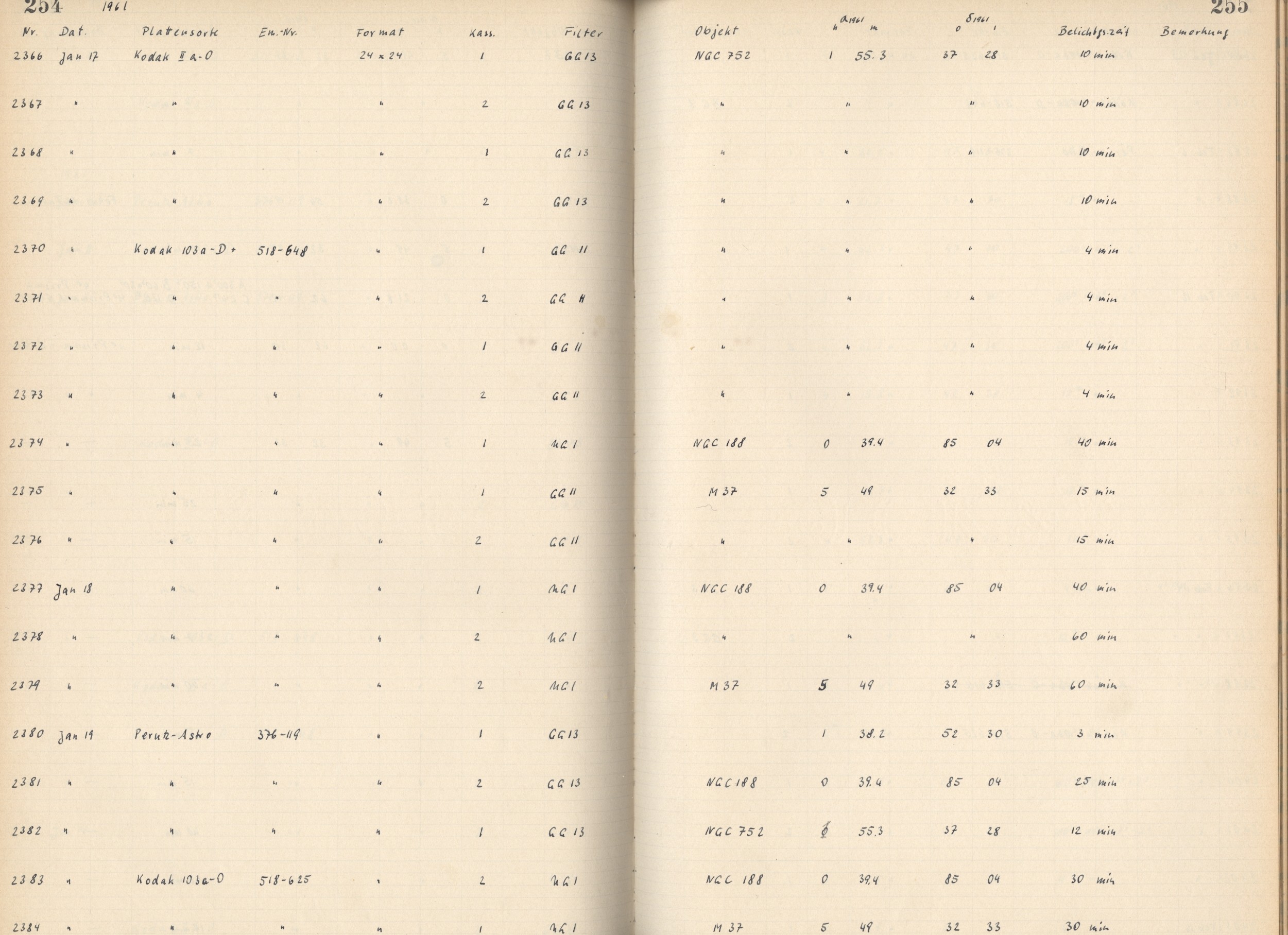 Plattenverzeichnis: ganze Seite02378