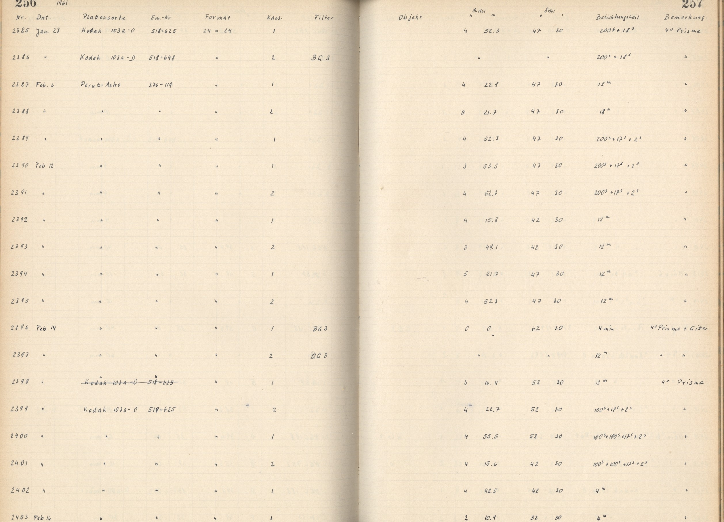 Plattenverzeichnis: ganze Seite02393a