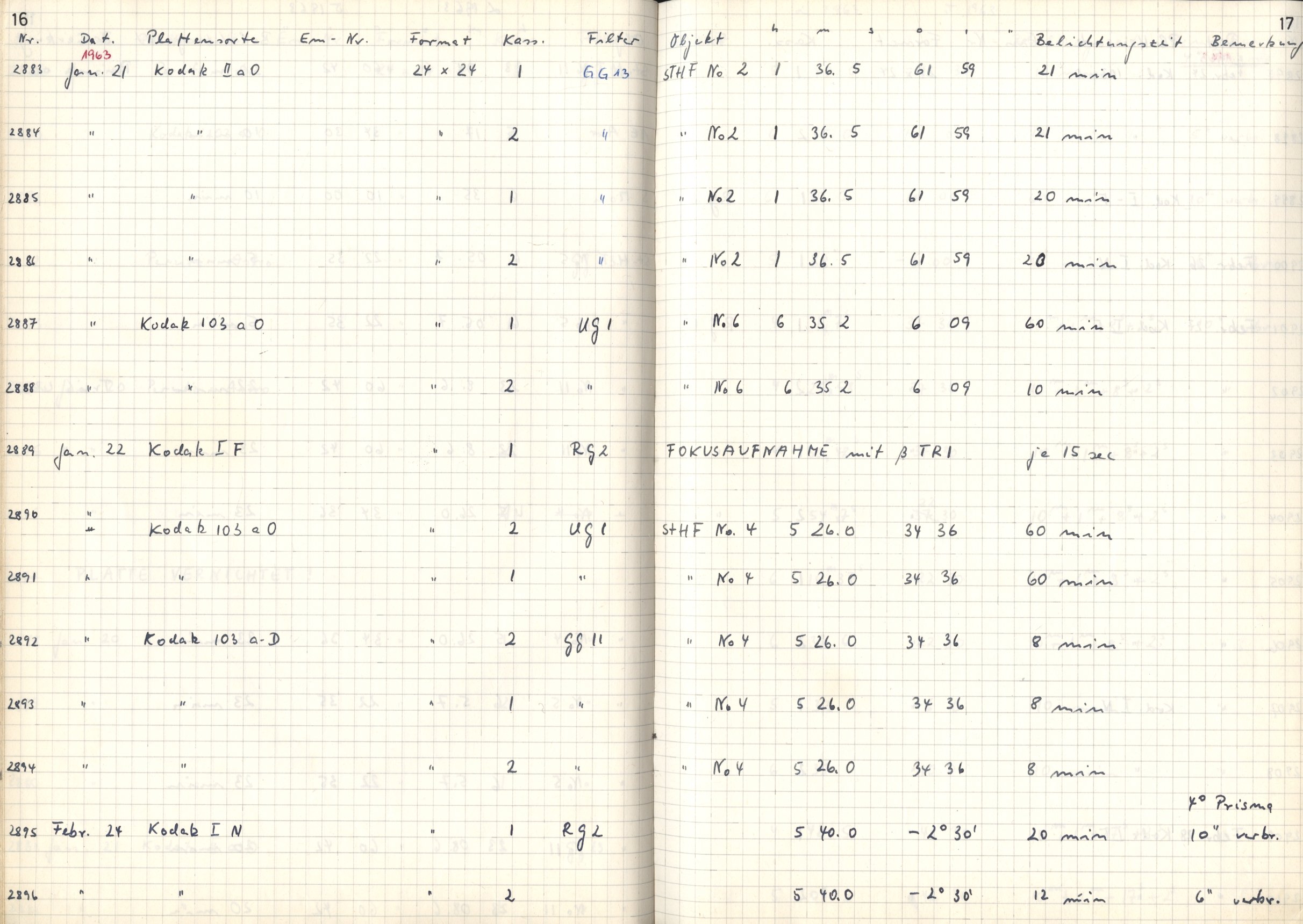 Plattenverzeichnis: ganze Seite02893