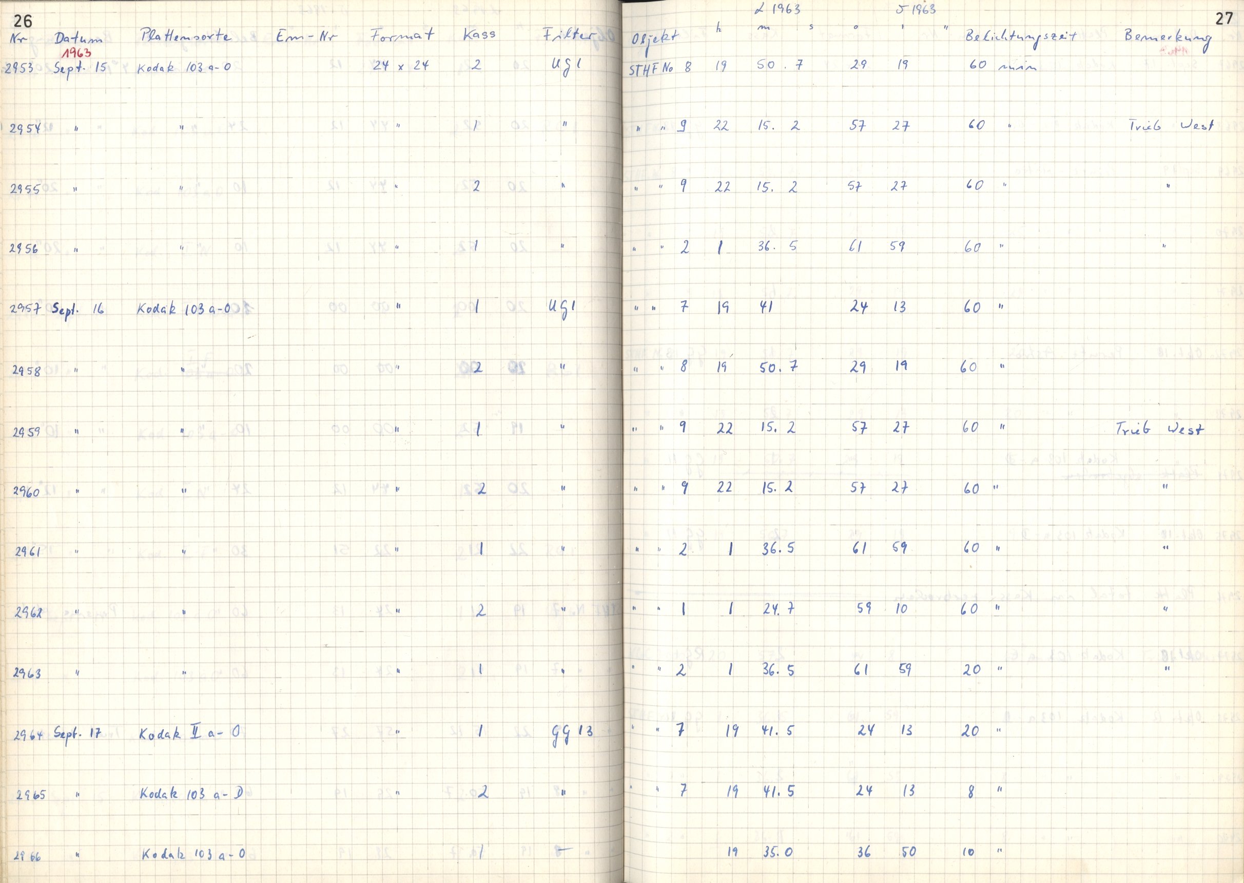 Plattenverzeichnis: ganze Seite02957