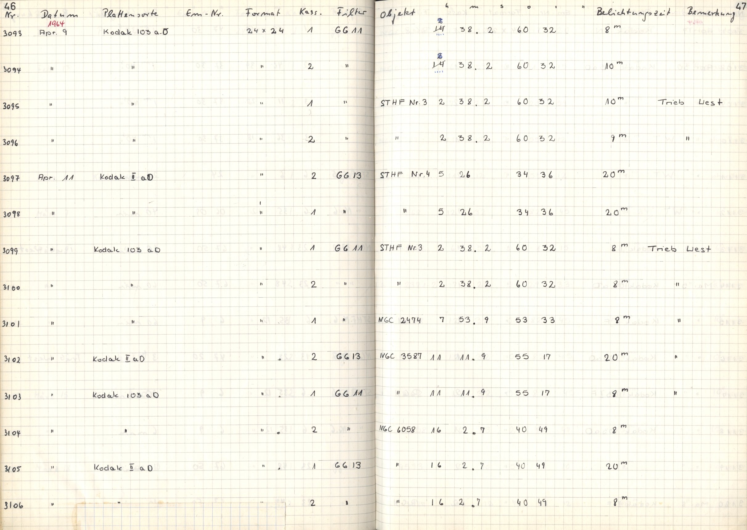 Plattenverzeichnis: ganze Seite03095