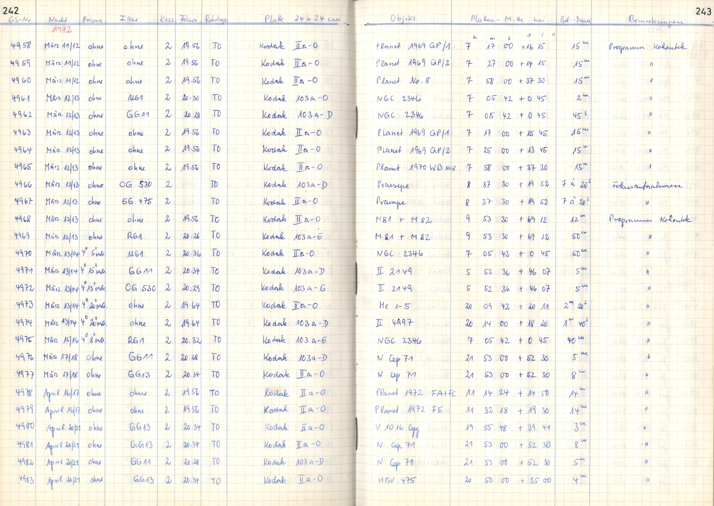 Plattenverzeichnis: ganze Seite04969