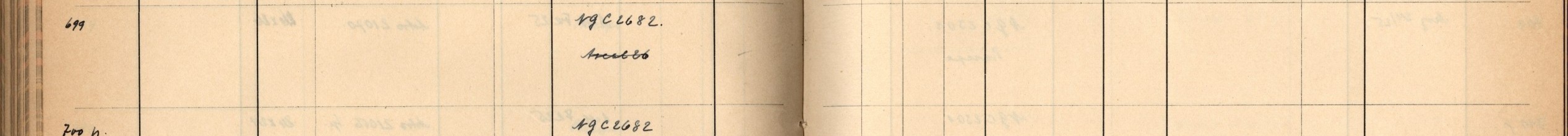 Plattenverzeichnis Eintrag00699