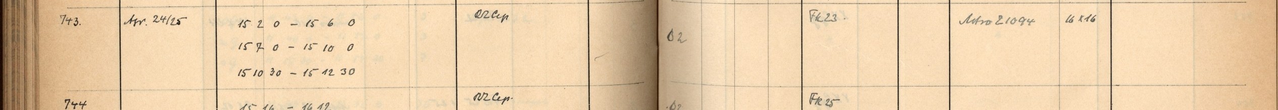 Plattenverzeichnis Eintrag00743