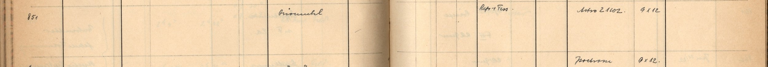 Plattenverzeichnis Eintrag00851