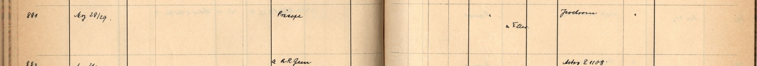 Plattenverzeichnis Eintrag00881