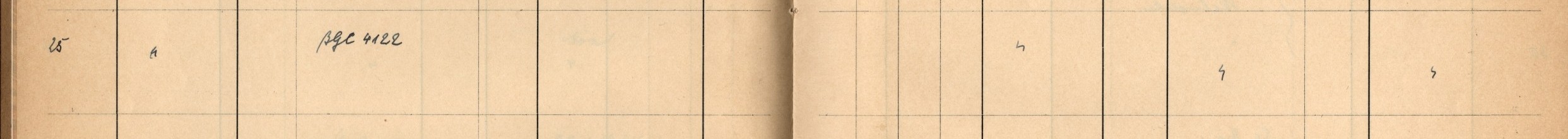 Plattenverzeichnis Eintragd0025