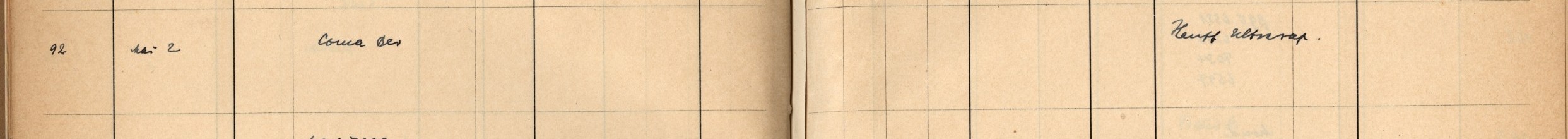 Plattenverzeichnis Eintragd0092