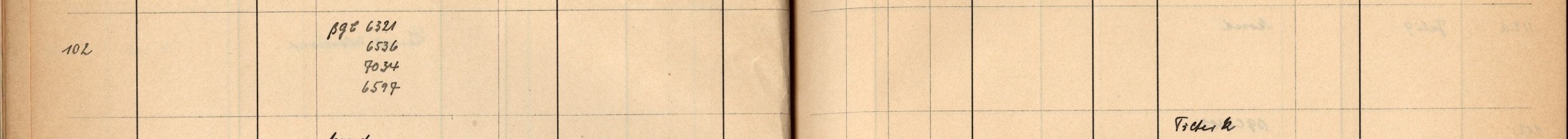Plattenverzeichnis Eintragd0102