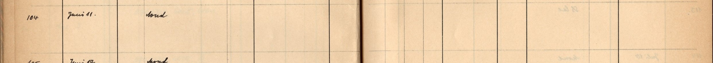 Plattenverzeichnis Eintragd0104