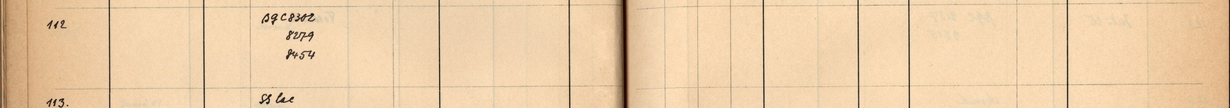 Plattenverzeichnis Eintragd0112