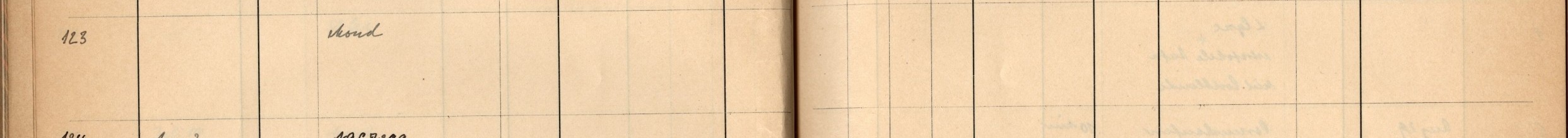 Plattenverzeichnis Eintragd0123