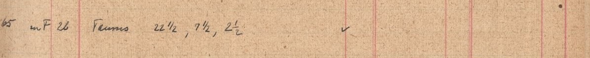 Plattenverzeichnis Eintragk0065