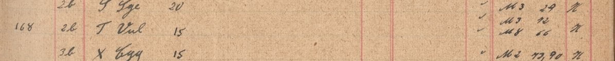 Plattenverzeichnis Eintragk0168