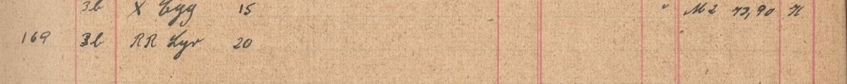 Plattenverzeichnis Eintragk0169