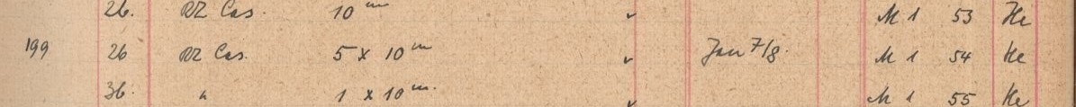 Plattenverzeichnis Eintragk0199