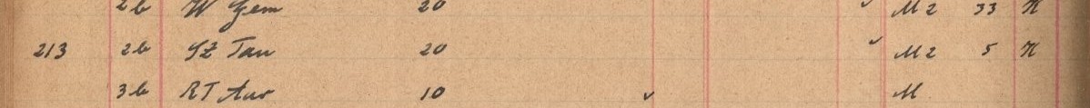 Plattenverzeichnis Eintragk0213