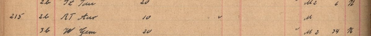 Plattenverzeichnis Eintragk0215