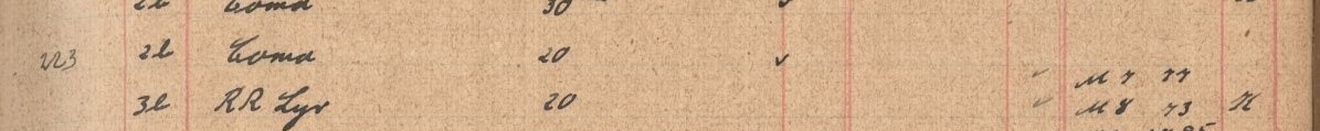 Plattenverzeichnis Eintragk0223