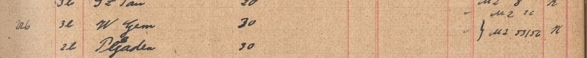 Plattenverzeichnis Eintragk0226