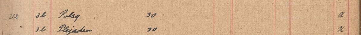 Plattenverzeichnis Eintragk0228