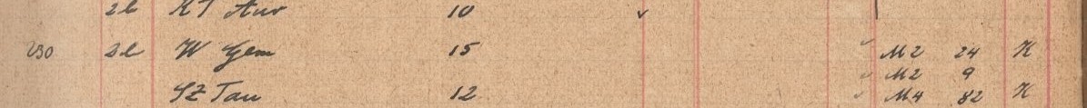 Plattenverzeichnis Eintragk0230