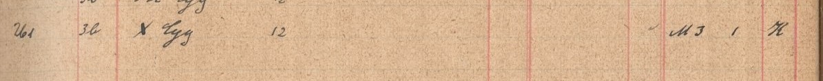 Plattenverzeichnis Eintragk0261