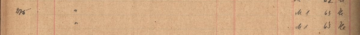 Plattenverzeichnis Eintragk0275