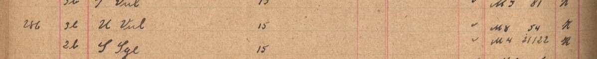 Plattenverzeichnis Eintragk0286