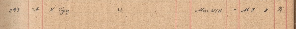 Plattenverzeichnis Eintragk0293