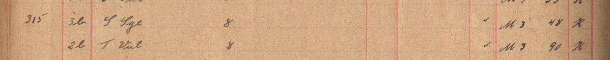 Plattenverzeichnis Eintragk0315