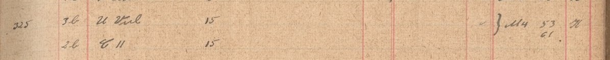 Plattenverzeichnis Eintragk0325