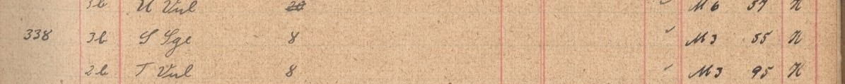 Plattenverzeichnis Eintragk0338