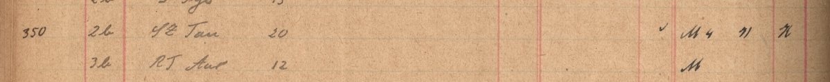 Plattenverzeichnis Eintragk0350
