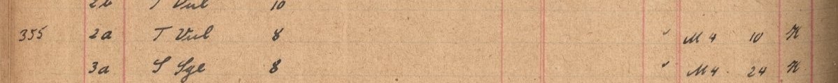 Plattenverzeichnis Eintragk0355