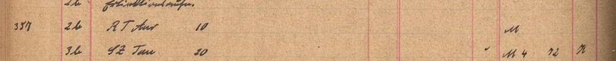 Plattenverzeichnis Eintragk0357