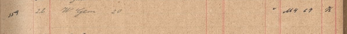 Plattenverzeichnis Eintragk0359