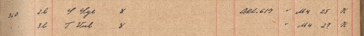 Plattenverzeichnis Eintragk0360