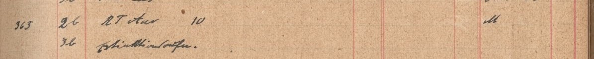 Plattenverzeichnis Eintragk0363