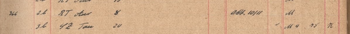 Plattenverzeichnis Eintragk0366