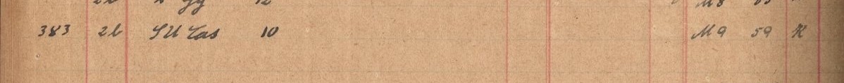 Plattenverzeichnis Eintragk0383