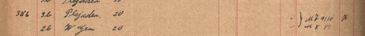 Plattenverzeichnis Eintragk0386