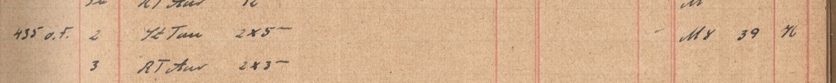 Plattenverzeichnis Eintragk0435