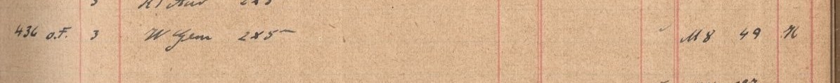 Plattenverzeichnis Eintragk0436